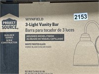 PROJECT SOURCE 3 LIGHT VANITY BAR RETAIL $70