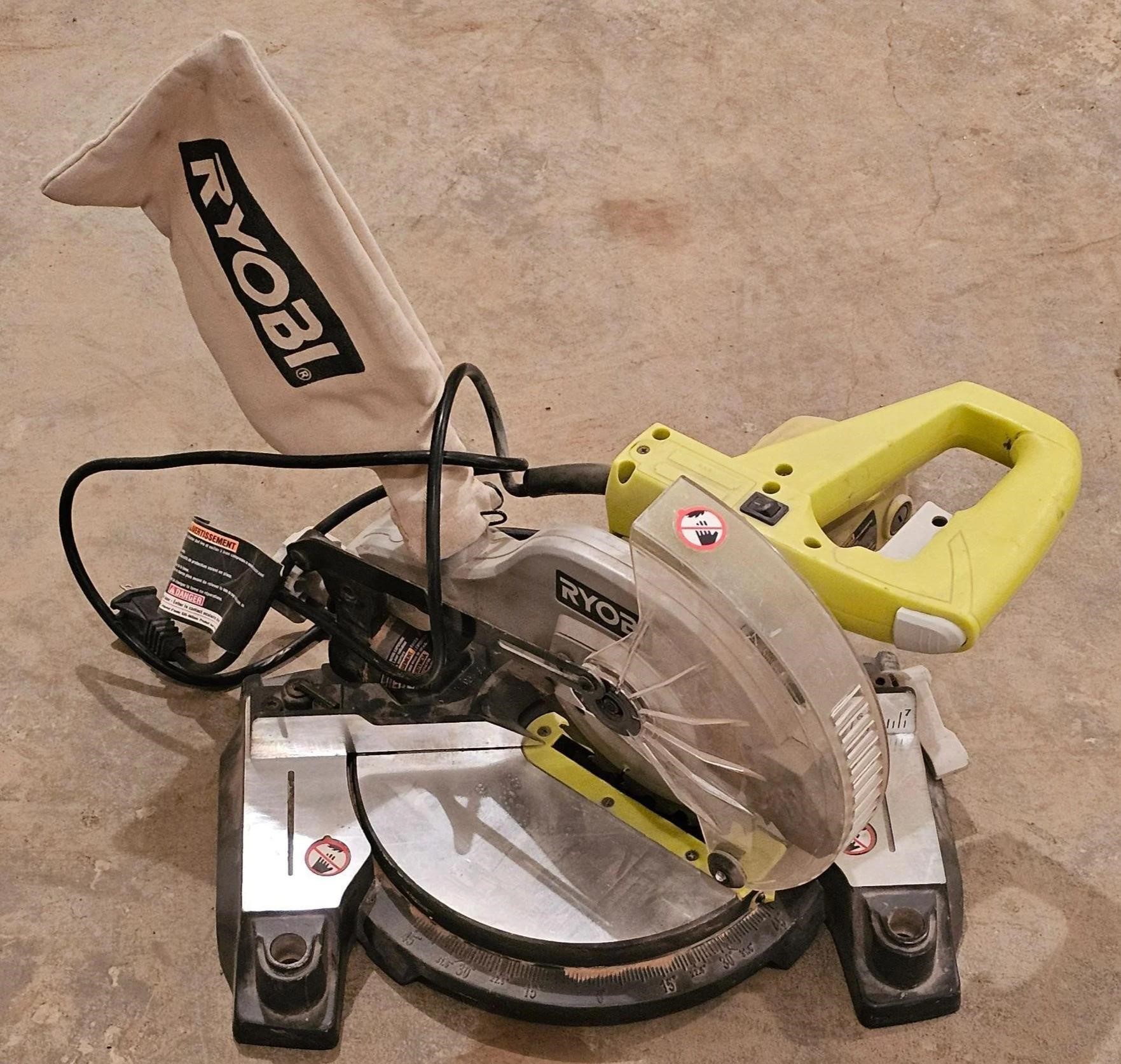 A Ryobi Miter Saw