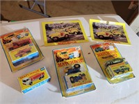 Matchbox toy cars in boxes