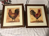 Pr Rooster Chicken Prints