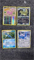 4 Hologram Pokemon Cards