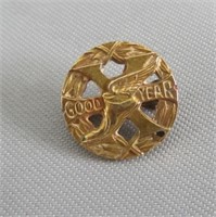 Good Year Tie Pin 10kt Gold