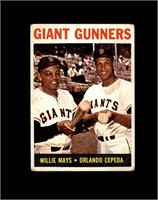 1964 Topps #306 Giant Gunners VG to VG-EX+