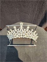 Silver toned tiara