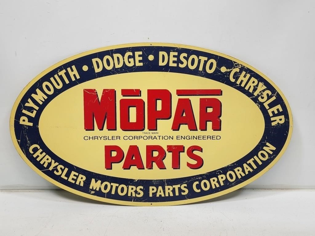 Mopar Parts Dealership Sign