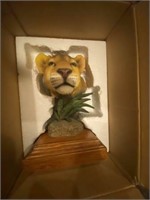 Hand painted Cougar Decorative Bust