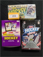 3 SEALED BOXES HOCKEY TRADING CARDS