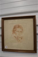 Framed print, Ludwig Van Beethoven