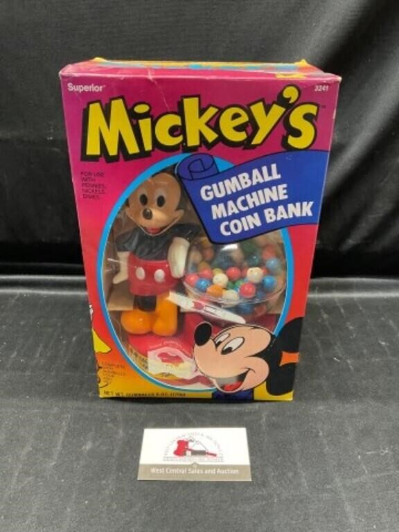 Mickeys Gumball Machine Coin Bank