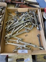 Box of Open & Closed End Wrenches