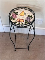 Metal plant stand 27” tall