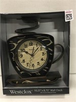 WESTCLOX 10.25" X 8.75" WALL CLOCK