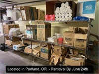 LOT, ASSORTED RESTAURANT TAKEOUT SUPPLIES W/12'