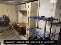 6' 16-UNIT METAL LOCKER UNIT (LOCATED IN