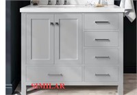 WHITE BATHROOM VANITY WITH SINK RET.$1,144