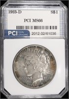 1923-D PEACE DOLLAR PCI SUPERB GEM BU