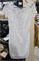 White Lace Dress  sz L?