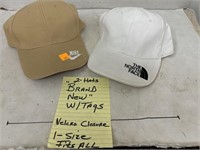 2 Hats New W/ Tags - Velcro Closure - one size