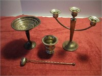 Sterling Silver Canlde Holders and Snuffer