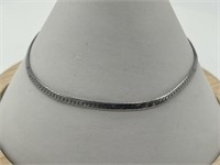 Italian Sterling Silver Herringbone Bracelet