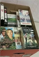 Box Of VHS Tapes Including Swiss Family Robinson