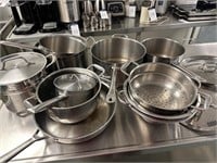 Ass't of Pots, Pans, Strainers and Ladles
