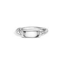 Sterling Silver-  Bar Design Modern Ring