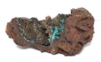 Rust Color Stone with Turquoise Color