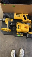 GROUP OF DEWALT CORDLESS TOOLS W/ BATTERIES &