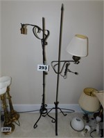 (2) ADJUSTABLE READING LAMPS