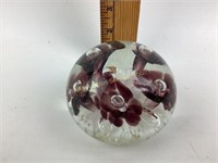Joe Rice Glass Paperweight Blown Glass  with