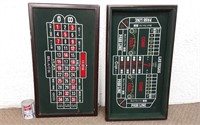 2 planches de jeu de table de casino -