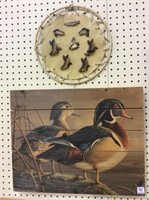 Lot of 2 Including Signed & Painted Ducks