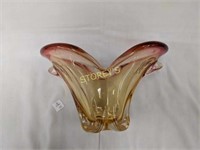 Rose & Amber Vintage Glass Art