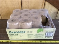 Cascades Brown Towel Rolls - Lot of 9 Rolls