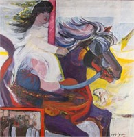 Vo Dinh Mai 1933-2009 Vietnamese Oil on Canvas