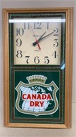 Canada Dry battery op wall clock