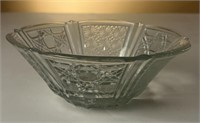 Indonesia Kig Pressed Glass Bowl