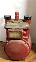 Old gas meter lamp