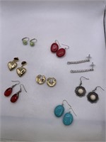 PIERCED EARRING LOT OF 8