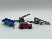 Die cast metal toy vehicles pieces