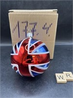 UNION JACK GLASS ORNAMENT