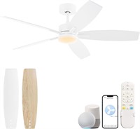 ULN - YJFAN 52'' Smart Ceiling Fan, White