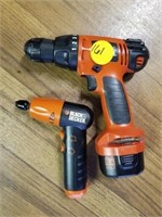 BLACK AND DECKER  DRILLS