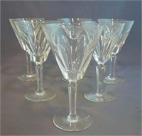 WATERFORD "SHEILA" WATER GLASSES (5)