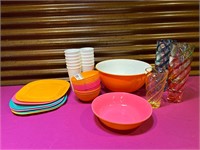 Plastic Outdoor Dishes, Some New