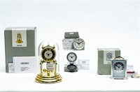 (4) Seiko Anniversary, Alarm & Travel Clocks