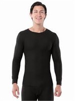 Sz L Black Thermal Long Sleeve Shirt A12