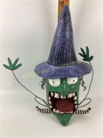 Halloween paper mache witch head