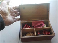 Vintage small sewing box